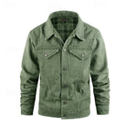 Men's Rugged Everyday Snap-Button Jacket with Soft Checked Lining 9