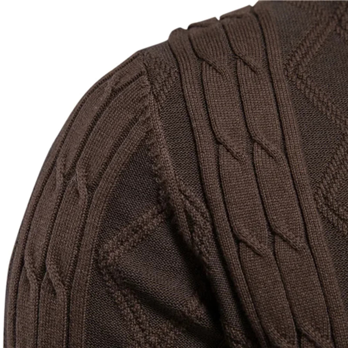 Men's Shawl Collar Button-Front Cardigan in Textured Knit 7