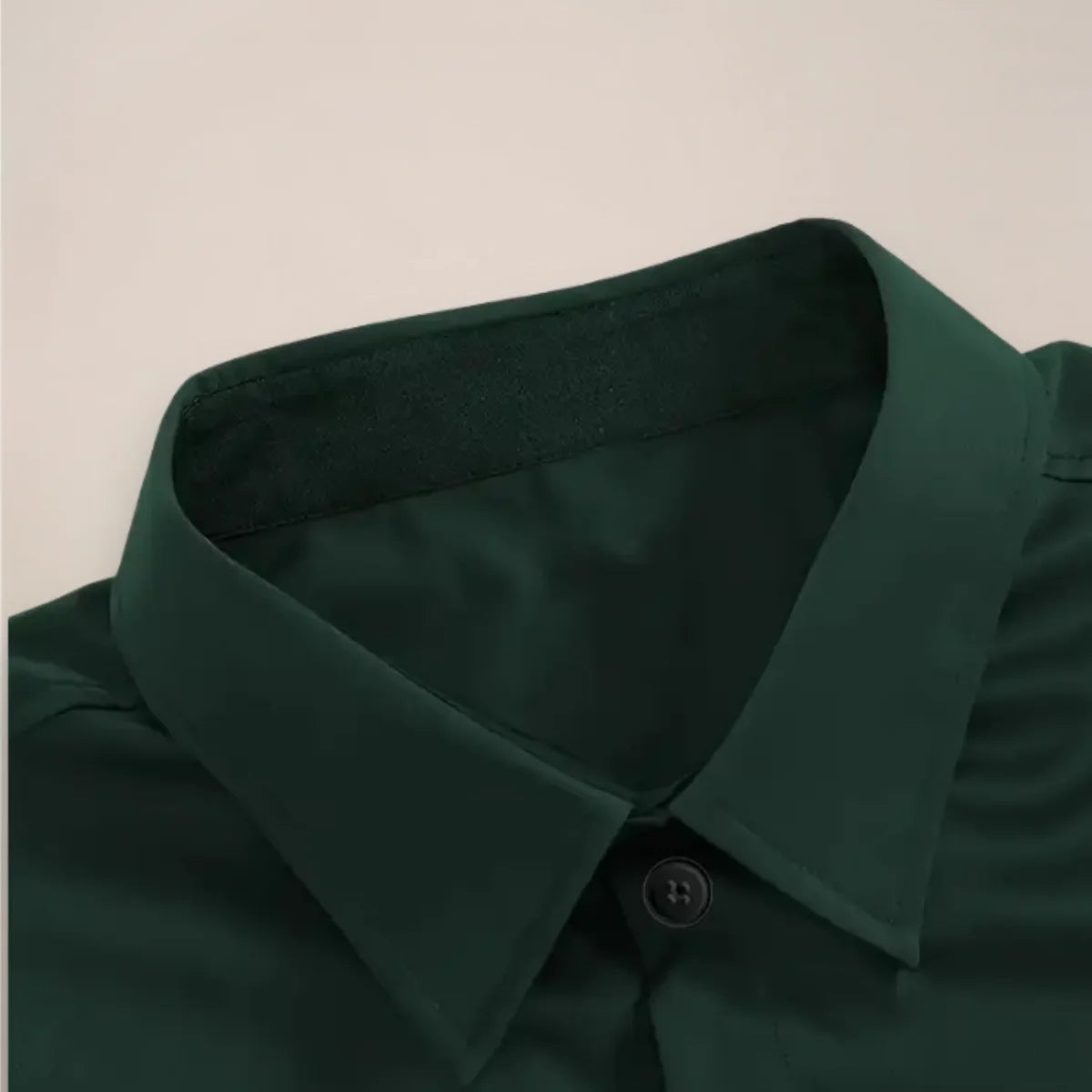 Men's Slim Fit Button-Front Shirt with Notched Collar 8