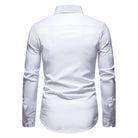 Men's Slim Fit Cotton Dress Shirt with Paisley Print 5