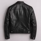 Men's Slim Fit Faux Leather Zipper Jacket with Four Pockets 3