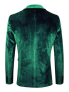 Men's Slim Fit Velvet Single-Breasted Blazer 3