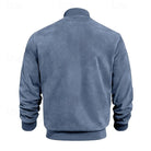 Men's Stand-Collar Zip Jacket with Regular Fit and Front Pockets 7