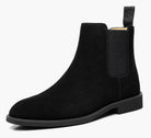 Men's Suede Chelsea Boots with Elastic Side Panels and Durable Rubber Sole 3
