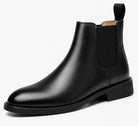 Men's Suede Chelsea Boots with Elastic Side Panels and Durable Rubber Sole 8