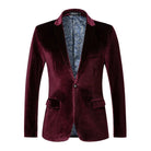Men's Tailored Velvet Tuxedo Jacket with Satin Shawl Collar 6