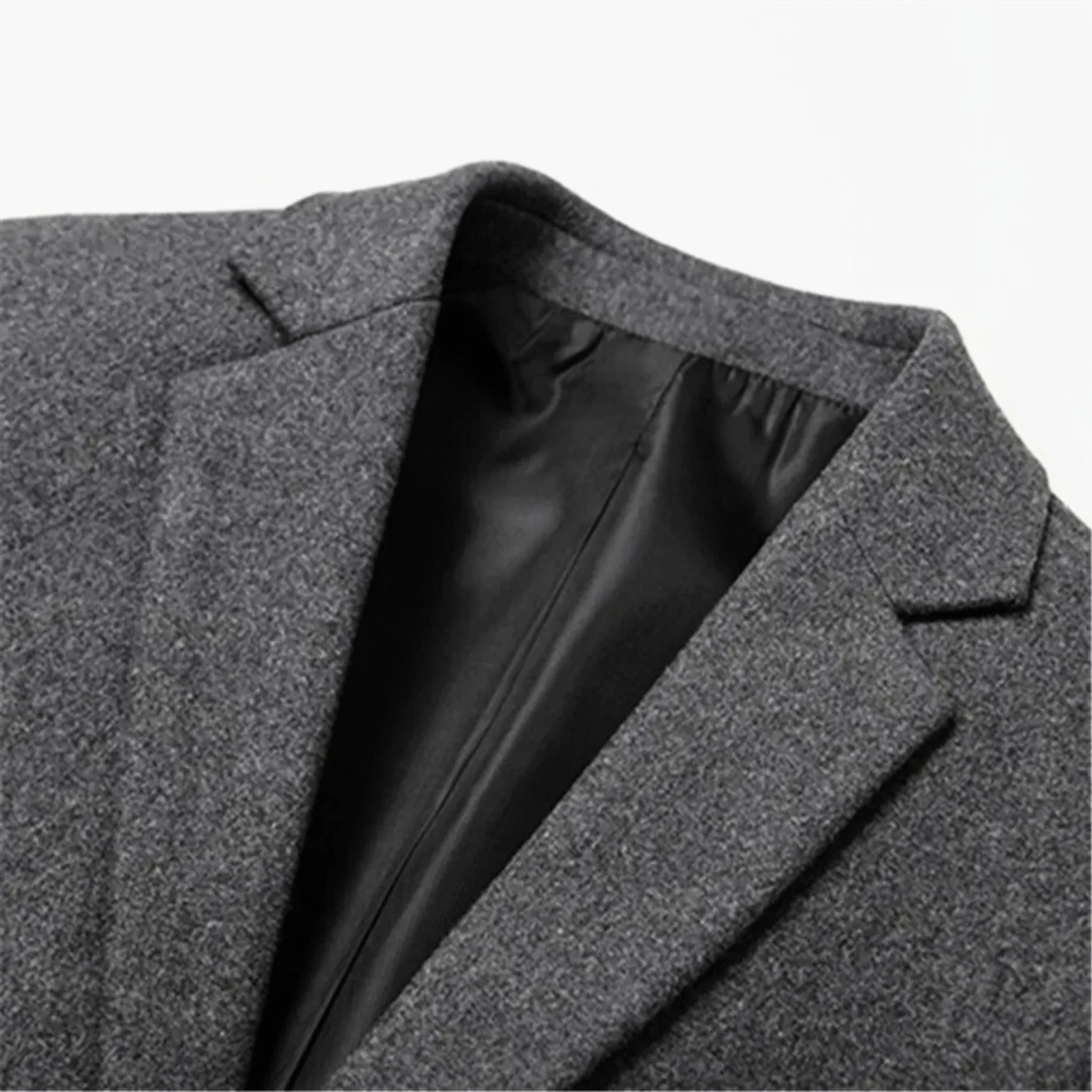 Men's Tailored Wool Blazer with Streamlined Silhouette 6
