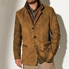 Men's Vintage Distressed Wool Blend Blazer Jacket 1