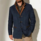 Men's Vintage Distressed Wool Blend Blazer Jacket 3