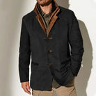 Men's Vintage Distressed Wool Blend Blazer Jacket 4