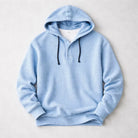 Men's Waffle-Knit Hooded Pullover with Henley Button Placket 4