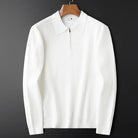 Men's Waffle Knit Half-Zip Polo Sweater 4