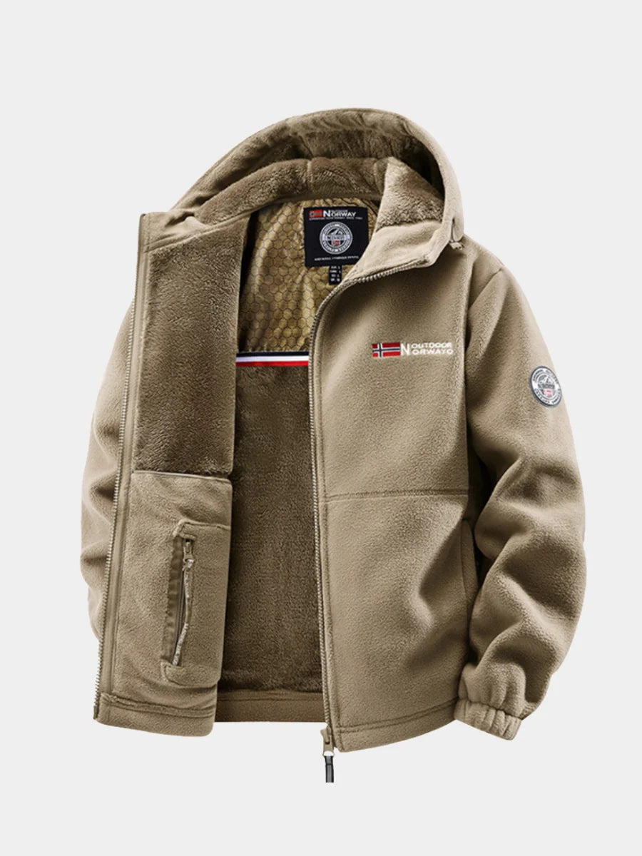 Men's Winter Jacket with Thermal Fleece Lining and Weather-Resistant Shell 5