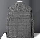Men's Wool-Blend Check Jacket with Structured Fit 2