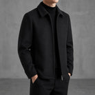 Men's Wool-Blend Structured Jacket with Soft Plaid Lining 1