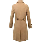 Men's Wool Double-Breasted Slim Fit Trench Coat 2