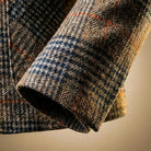 Men's Wool Houndstooth Notch Lapel Blazer Jacket 3