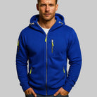 Men's Zip-Up Hoodie with Adjustable Hood and Zipper Pockets 3