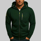 Men's Zip-Up Hoodie with Adjustable Hood and Zipper Pockets 5