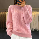 Women's Cashmere Crewneck Sweater for Versatile Layering 3