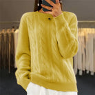 Women's Cashmere Crewneck Sweater for Versatile Layering 5