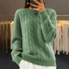 Women's Cashmere Crewneck Sweater for Versatile Layering 6