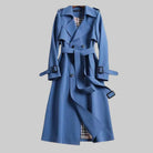 Women's Double-Breasted Belted Midi Trench Coat 2