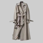 Women's Double-Breasted Belted Midi Trench Coat 4