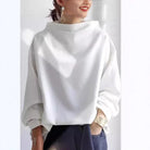Women's High-Neck Relaxed Fit Casual Top 3