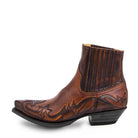 Women's Leather Cowboy Boots with Embroidered Western Design 1