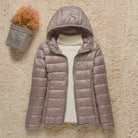 Women's Lightweight Quilted Hooded Puffer Jacket 0