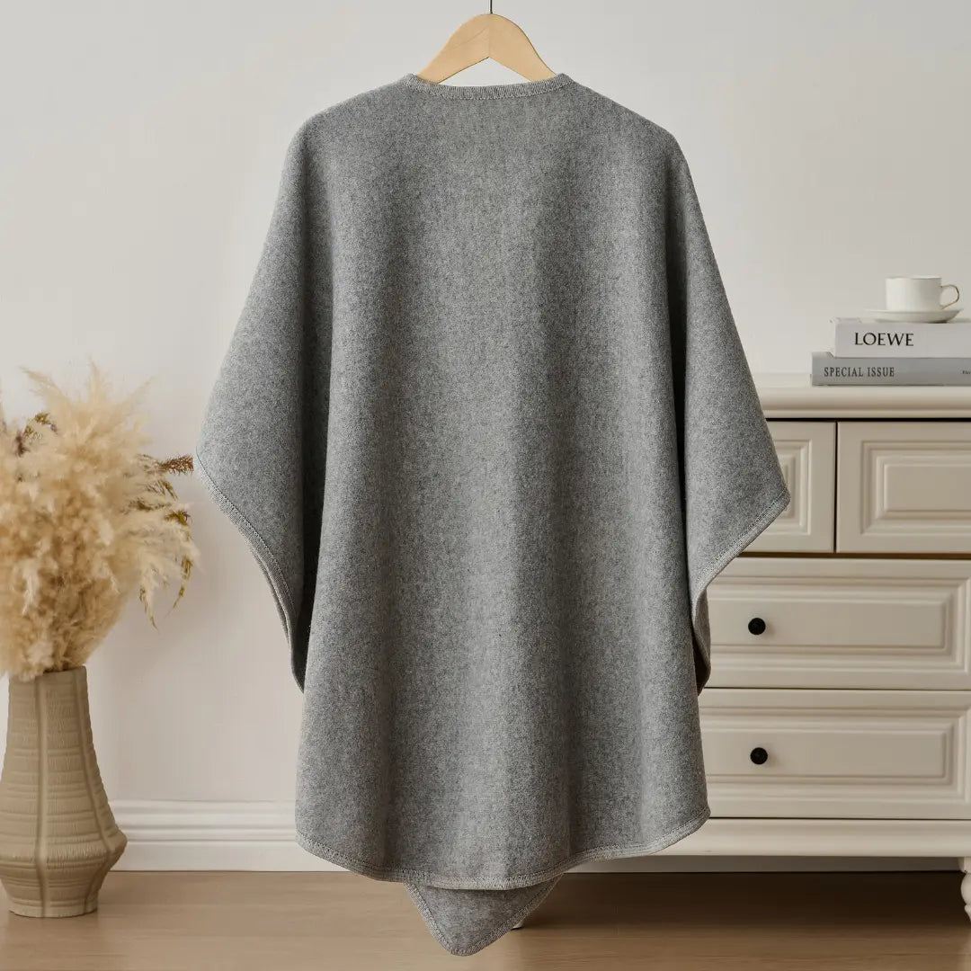 Women's Long Fleece Drape Shawl Wrap - One Size, Soft and Flowing Design 2