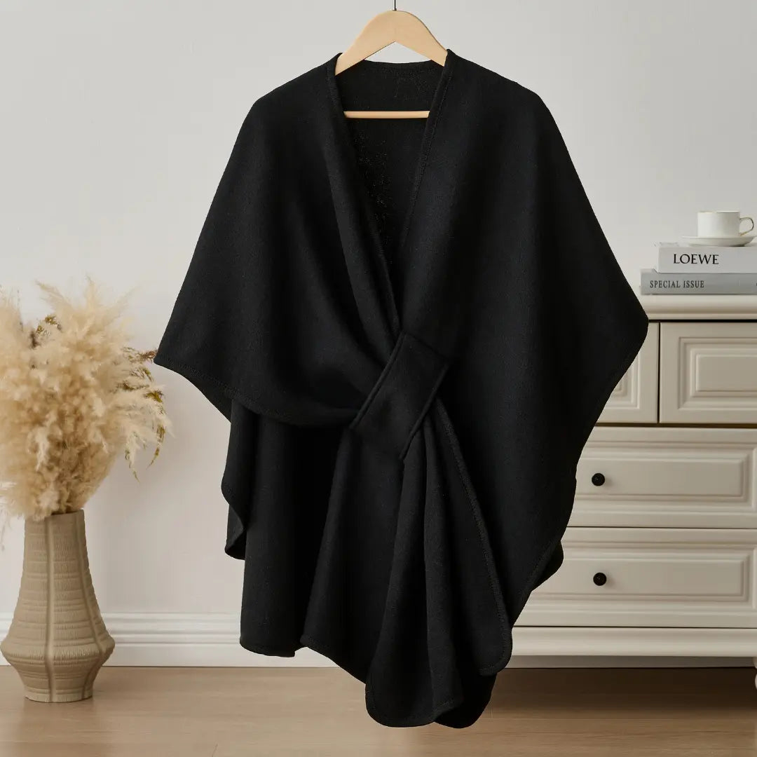 Women's Long Fleece Drape Shawl Wrap - One Size, Soft and Flowing Design 6
