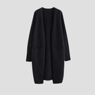 Women's Long Open-Front Knit Cardigan with Pockets 5