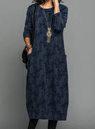 Women's Long Sleeve Elegant Winter Dress with Flattering Silhouette 2