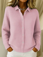Women's Longline Button-Front Knit Cardigan Sweater 1