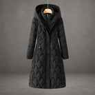Women's Longline Hooded Down Coat with Waterproof Windproof Protection 3
