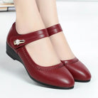 Women's Mid-Heel Comfortable Dress Shoes with Adjustable Strap 0
