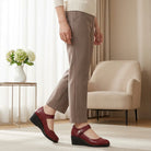 Women's Mid-Heel Comfortable Dress Shoes with Adjustable Strap 1