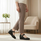 Women's Mid-Heel Comfortable Dress Shoes with Adjustable Strap 2