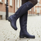 Women's Orthopedic Knee High Boots with Adjustable Calf Strap and Waterproof Vegan Leather 0