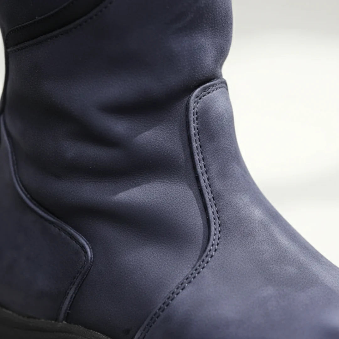 Women's Orthopedic Knee High Boots with Adjustable Calf Strap and Waterproof Vegan Leather 2