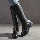 Women's Orthopedic Leather Tall Buckle Boots 1