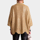 Women's Oversized Knit Cardigan with Gold-Tone Buttons 5