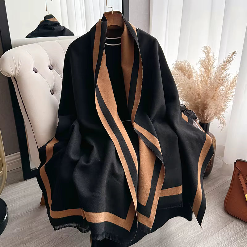 Women's Plain Color Polyester Winter Scarf Wrap, 65 x 180 cm 0