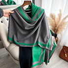 Women's Plain Color Polyester Winter Scarf Wrap, 65 x 180 cm 2