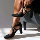 Women's Strap Heels with Stable Block Heel and Supportive Design 2