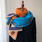 Women's Thick Printed Shawl Scarf - Cozy Wrap for Layering 4